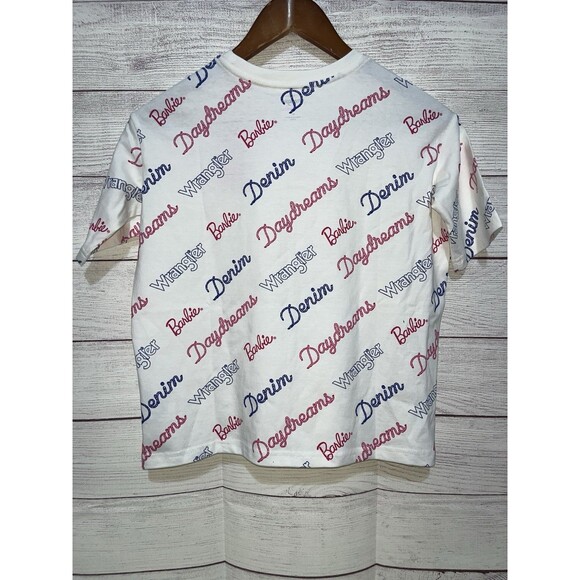 Size M Womens Juniors Wrangler Barbie Daydreams Shirt NWT - Picture 2 of 5
